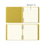 MIDORI Square Checkered Stamp Album Yellow Green Brown Seal Collection Seal Book Notebook Stamp Album