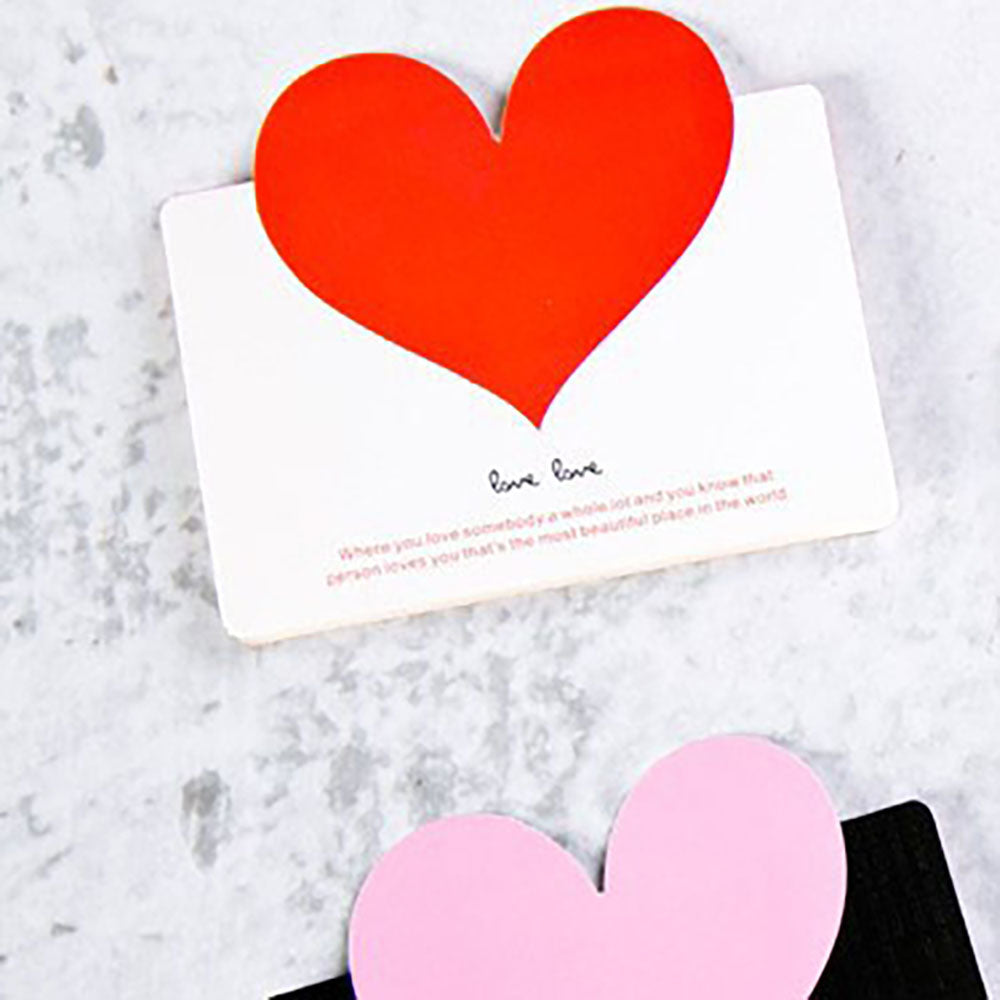 Love greeting card DIY Korean creative blessing hollow small card creative greeting card gift giving