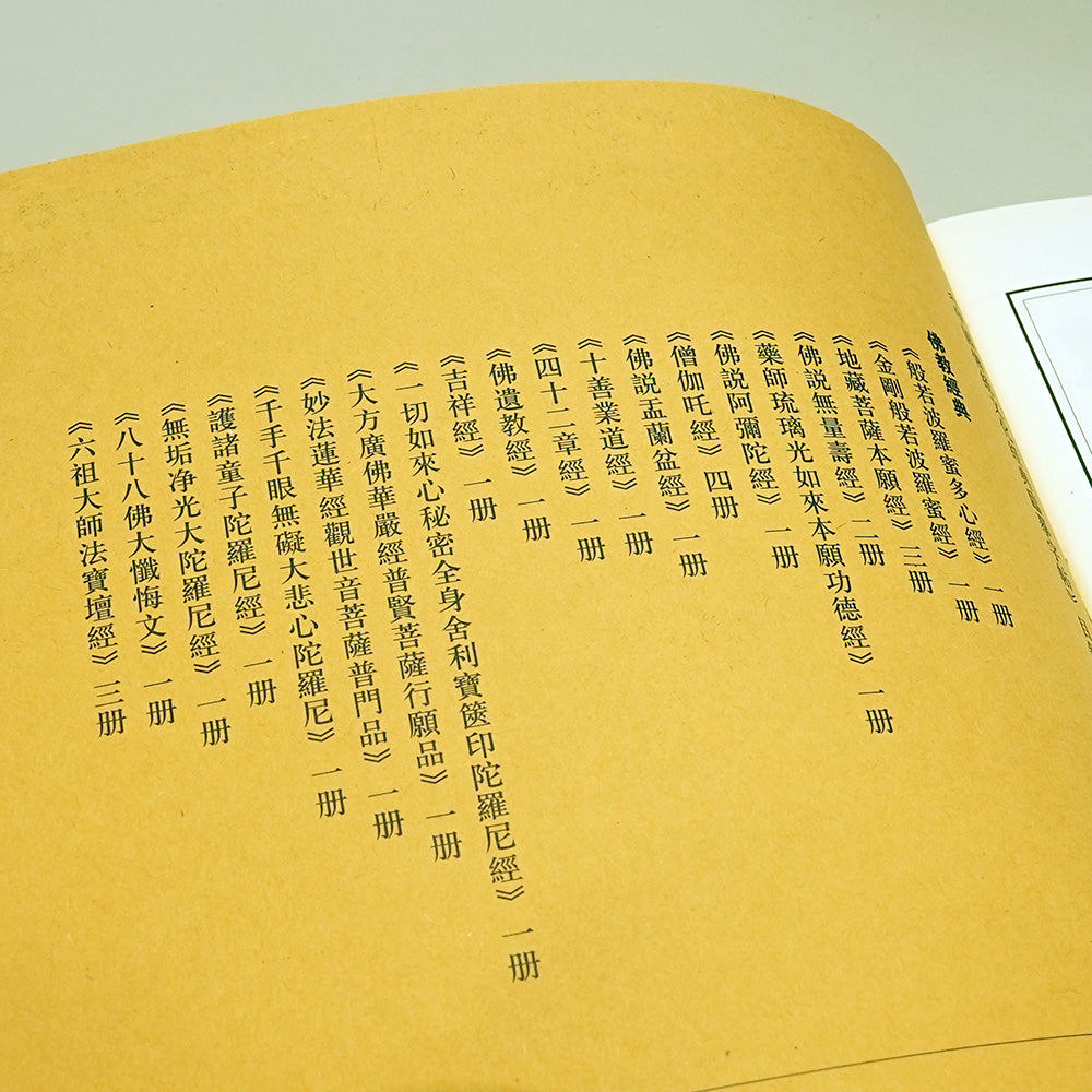 Buddhist Gold Sutra & Calligraphy Practice Book
