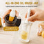 Pro Chef Silicone Oil Brush with Glass Jar Dispenser