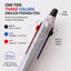PILOT FRIXION SYNERGY 3 Multi Pen – 0.4 mm Erasable Ballpoint (Black / Red / Blue) | Fine Tip, Smooth Writing | Ideal for Business & Notes