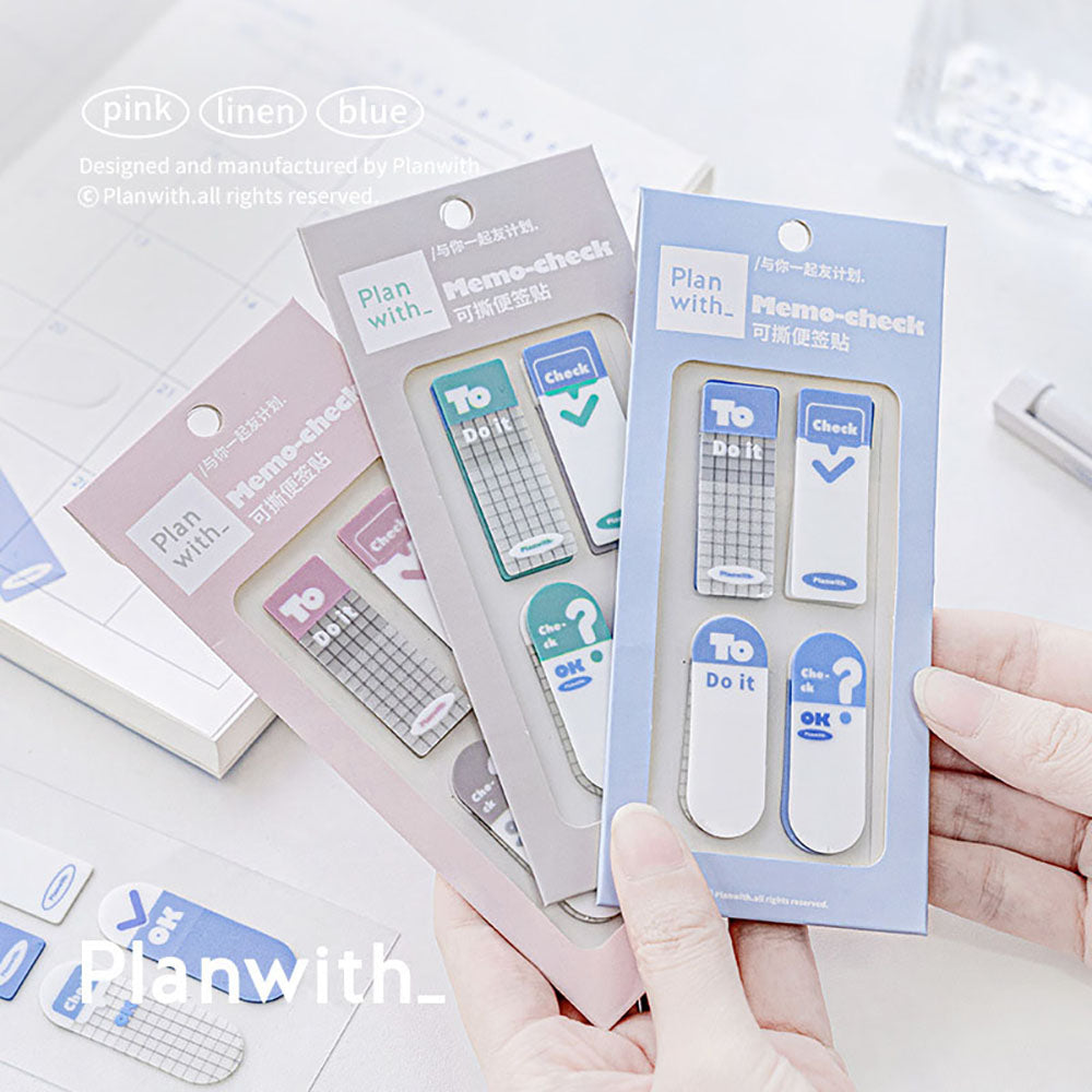 Planwith simple tear-off sticky notes student stationery office stationery office gadgets