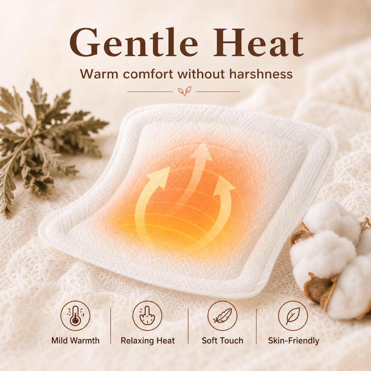 WithFEM Onza Pat Women's Organic Mugwort Warmth Pad - Natural Comfort & Care