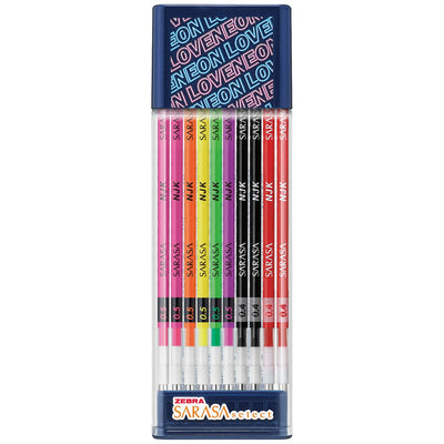 ZEBRA Neon Color 5 / 3-Color Barrel & Refill 10-Pack SE-RNJK518 - CHL-STORE