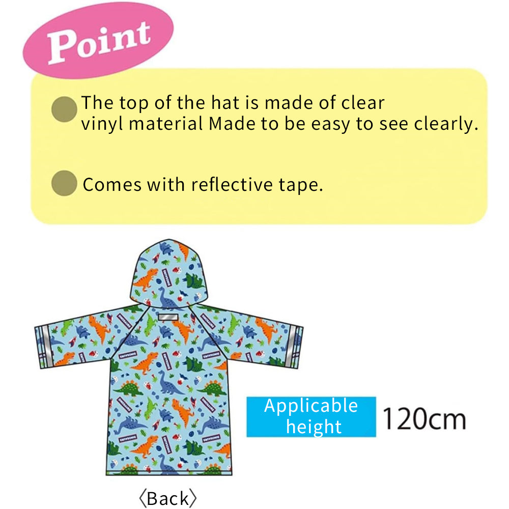 Skater Kid's Raincoat with Safety Features