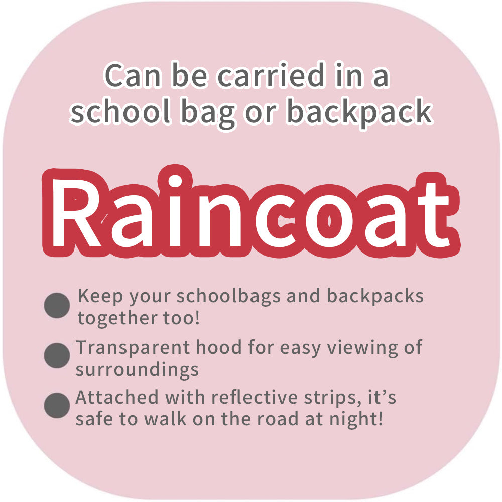 Skater Kid's Raincoat with Safety Features