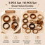 Korean Cozy Autumn Hair Tie Set - Plush, Knitted & Durable