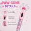 Glitter Cat Paw Light-Up Gel Pen (0.5 mm, Refillable)
