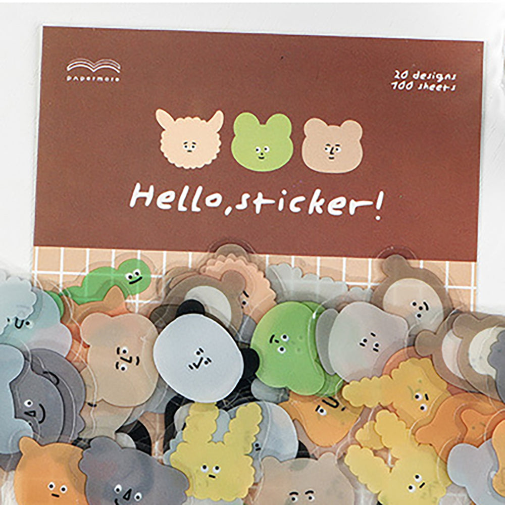 PaperMore Emotional Monster Series Glossy PET Stickers Styling Sealing Stickers DIY Decoration Handbook Materials Waterproof Sticker Pack