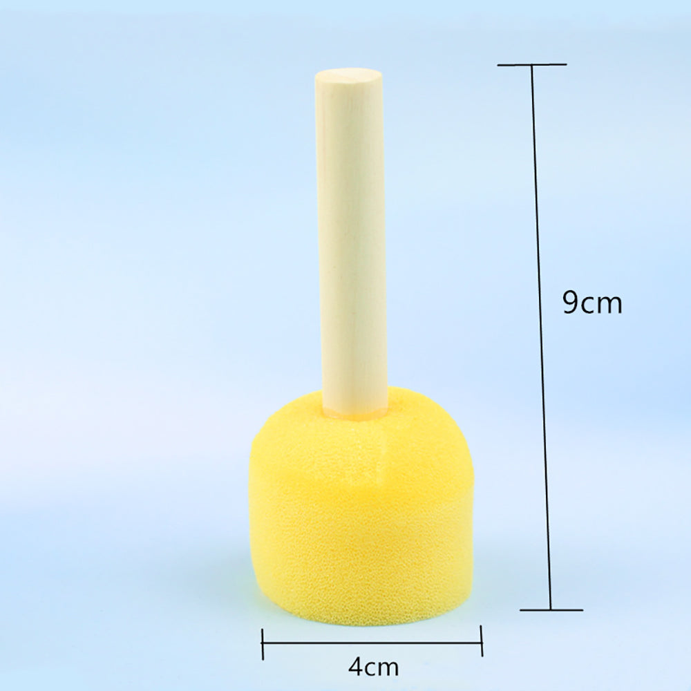 Kids' Creative Round Sponge Stick – Safe, Easy DIY Art Tool