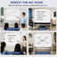 Reversible Magnetic Whiteboard: Mobile & Adjustable 60x90cm