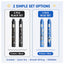 0.5 mm Quick-Dry Erasable Gel Pen Set (2-Pack)