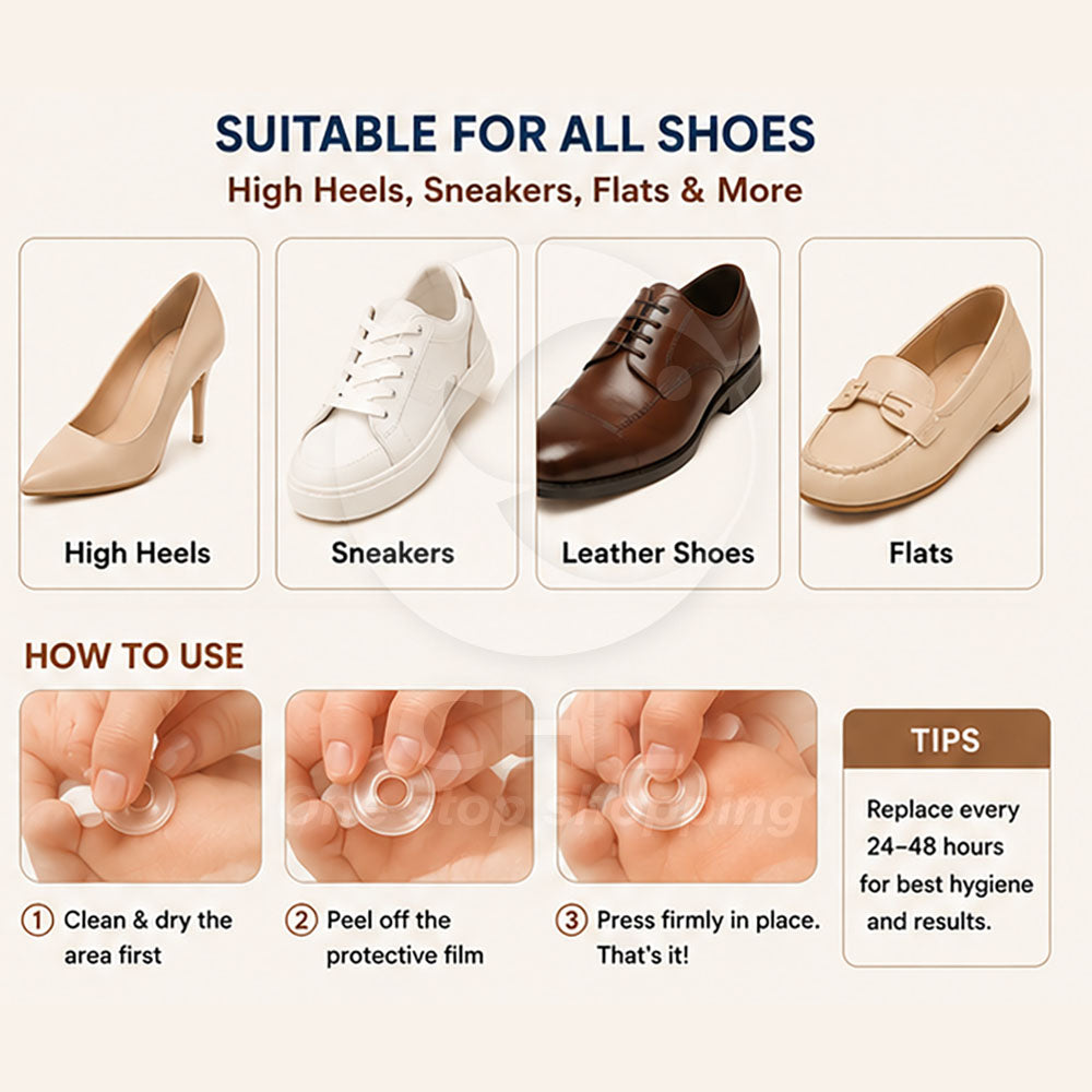 ComfortCushion Pain-Free Foot Patches: Walk Longer, Walk Better