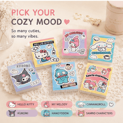 Sanrio popular characters MEMO character collection Little twin stars Hello Kitty Pom Pom Purin Take it with you Note paper