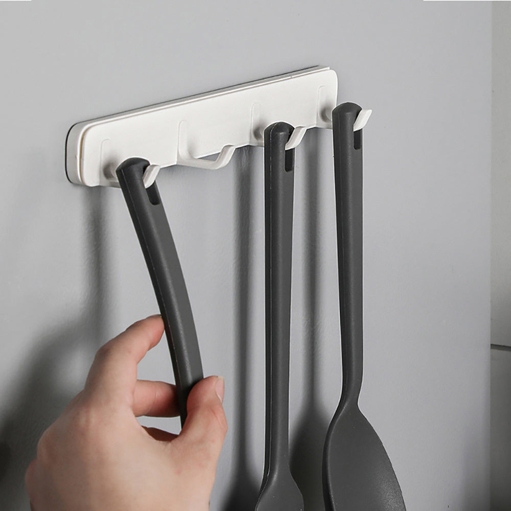 Adjustable Slide-Rail Hook Organizer for Space-Saving Storage
