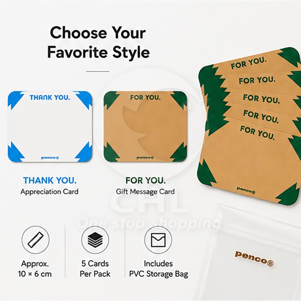 HIGHTIDE PENCO Message Cards – Mini Thank You & Greeting Cards, Gift Notes, Japanese Stationery