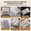 Durable Matte Finish Zipper Storage Bag - Waterproof & Translucent