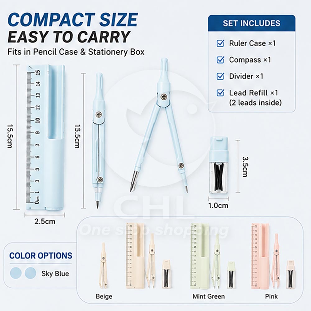 3-in-1 Compass Set