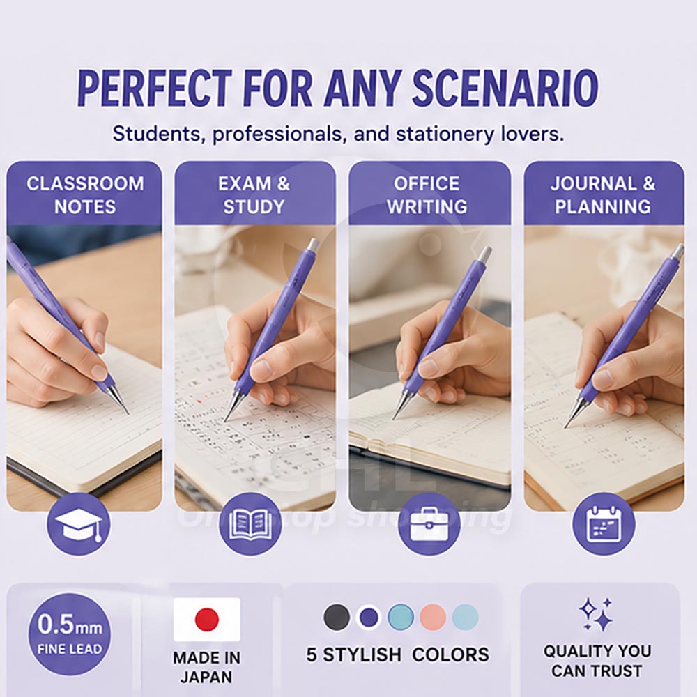PILOT AIRSTEP 0.5 Japanese Click Pen with Cushion & Auto-Advance