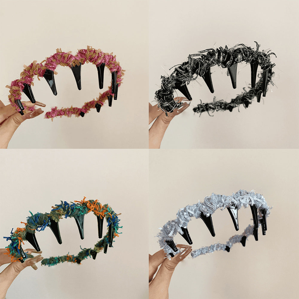 Korean style toothed wavy hairband