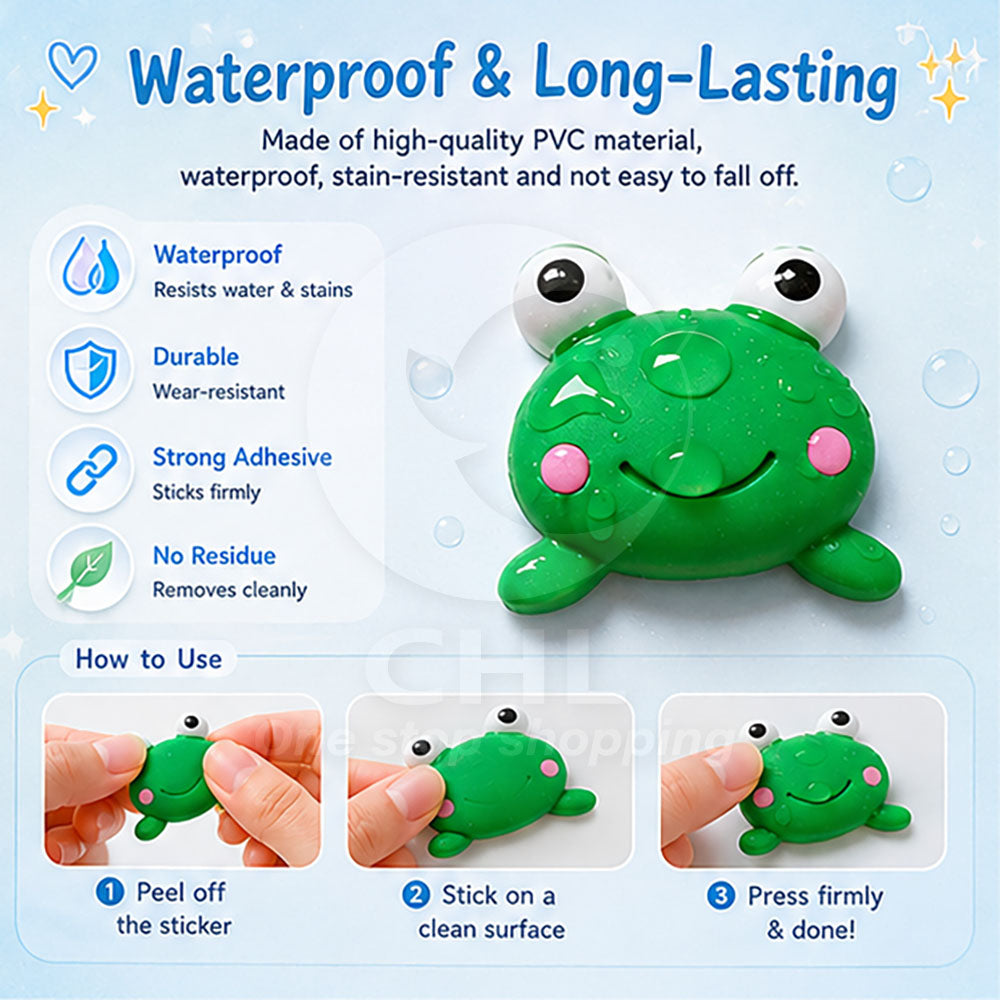 Trendy 3D Cartoon Waterproof Stickers for Gadgets & More