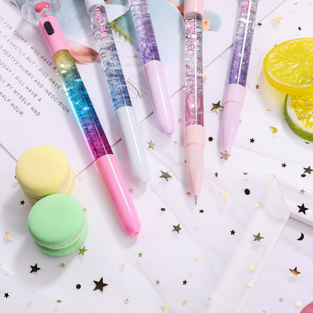 Glitter Cat Paw Light-Up Gel Pen (0.5 mm, Refillable)