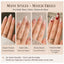 French European and American style removable nail art pieces 24 pieces/box nail stickers fingertips elegant free matching