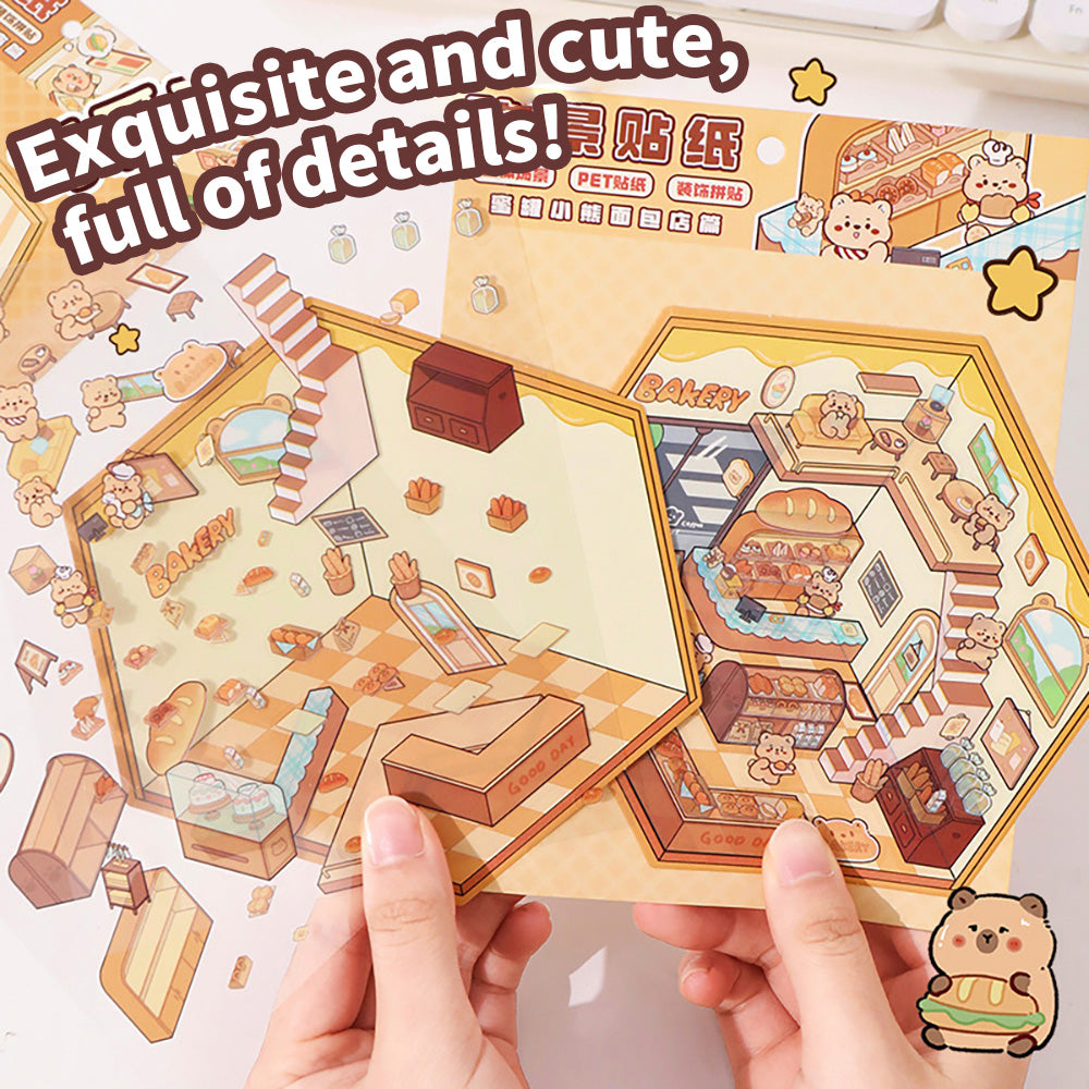 DIY Miniature World 3D Stickers: Create & Recreate Your Scene