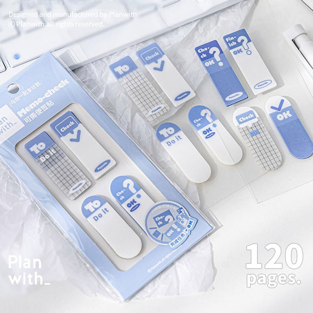 Planwith simple tear-off sticky notes student stationery office stationery office gadgets