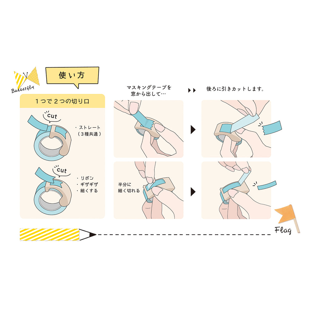 Kutsuwa Masteno Ribbon Bon Tape Cutting Machine