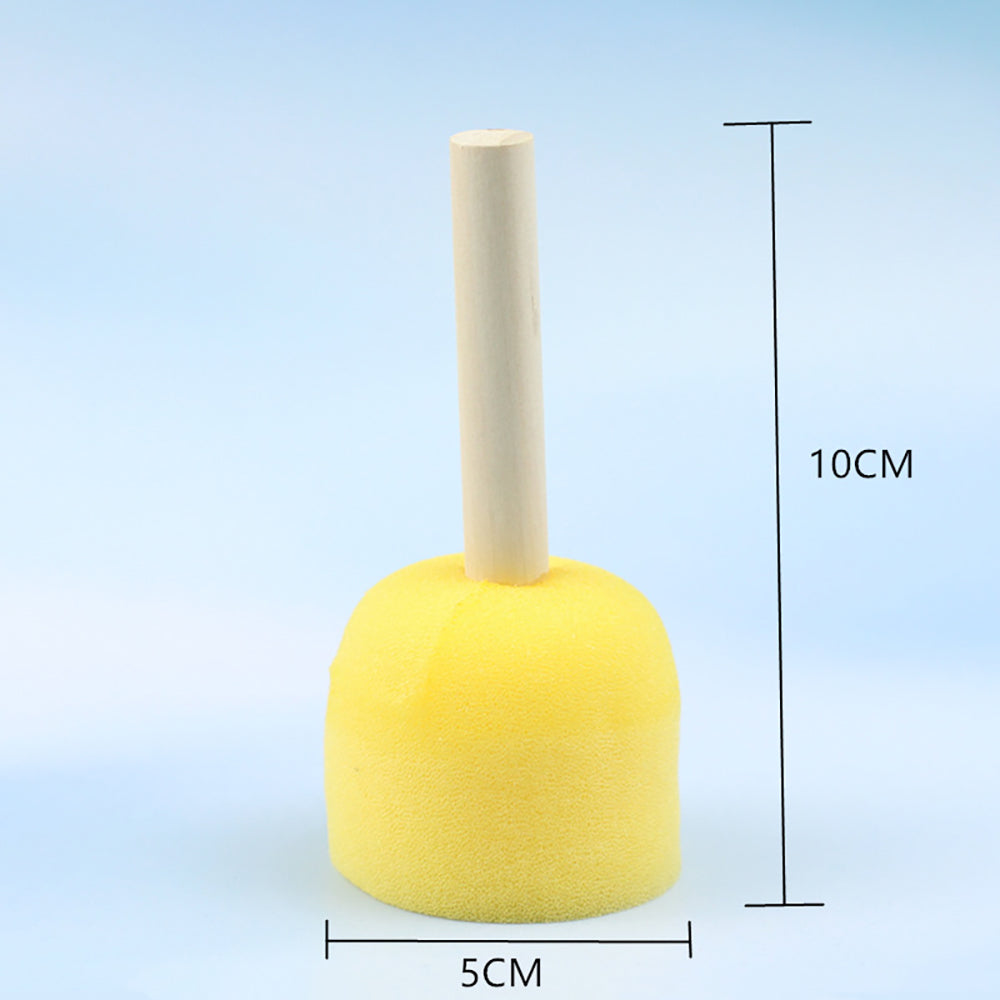 Kids' Creative Round Sponge Stick – Safe, Easy DIY Art Tool