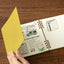 MIDORI Square Checkered Stamp Album Yellow Green Brown Seal Collection Seal Book Notebook Stamp Album