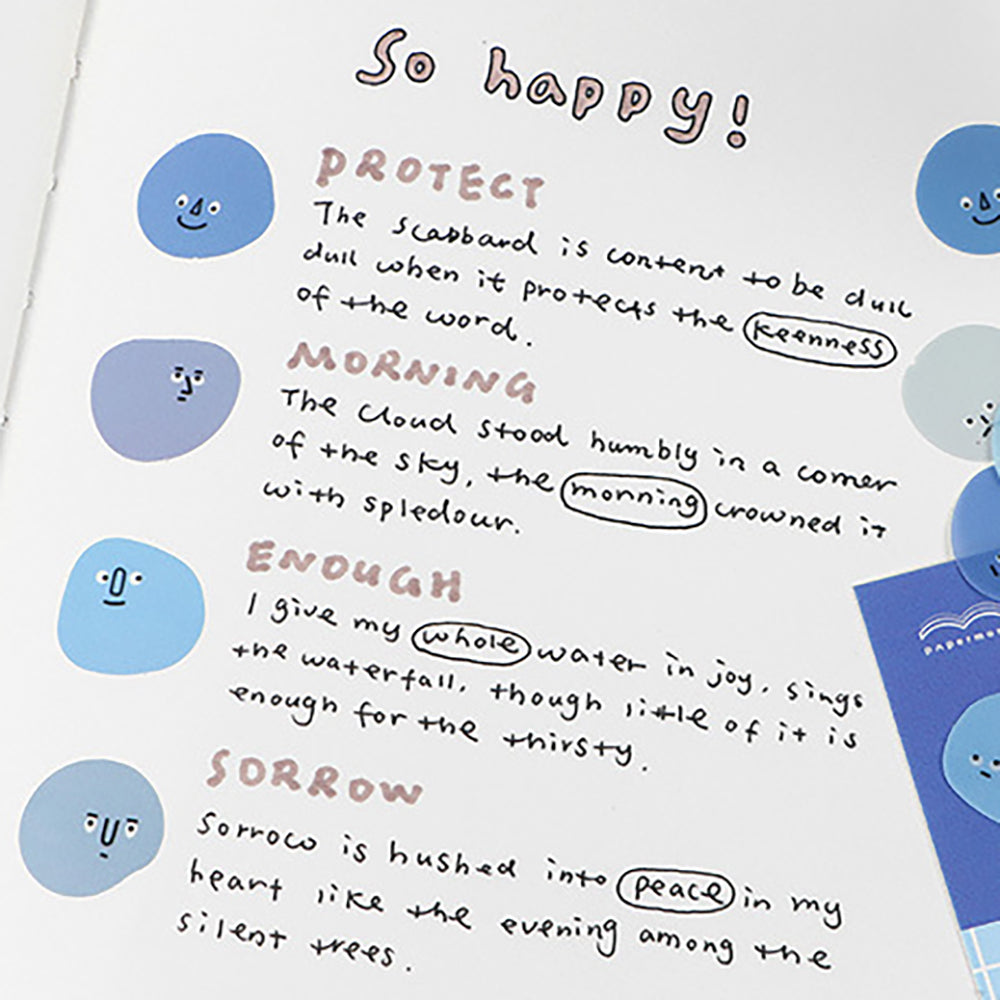 PaperMore Emotional Monster Series Glossy PET Stickers Styling Sealing Stickers DIY Decoration Handbook Materials Waterproof Sticker Pack