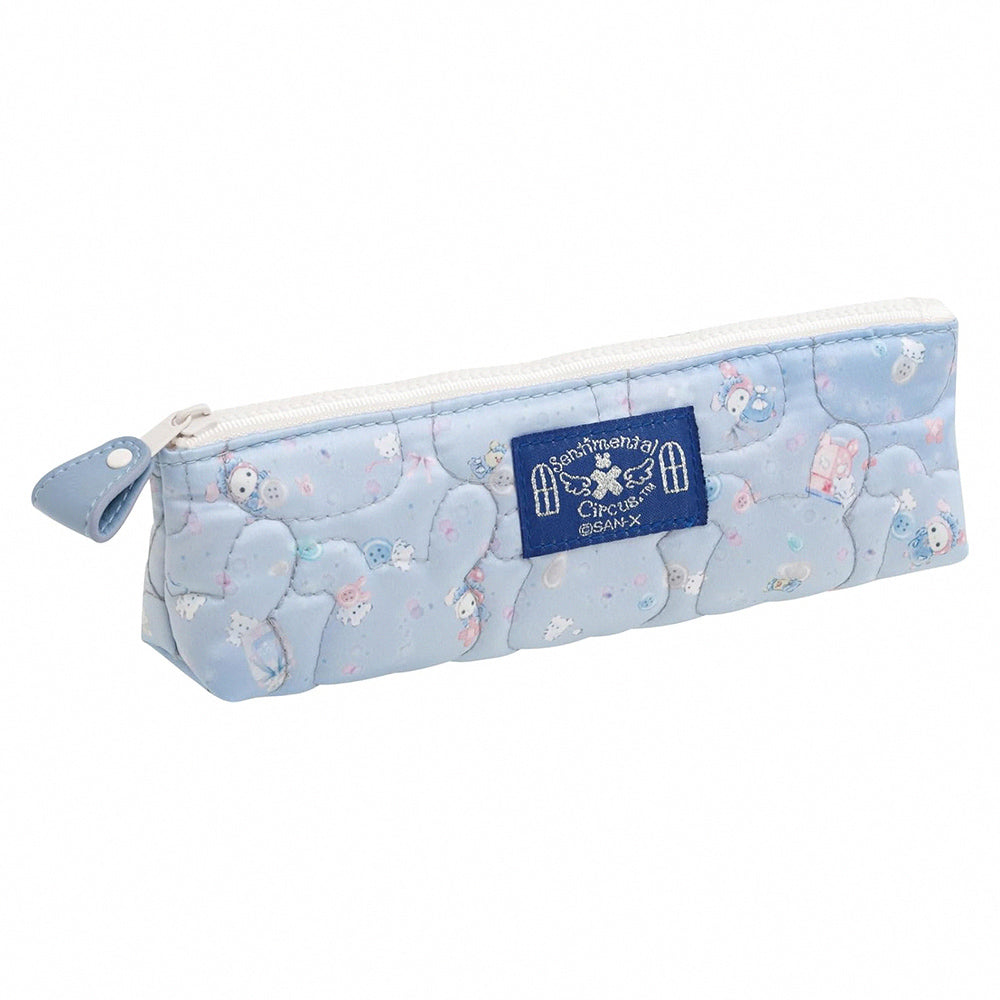 SAN-X Sentimental Circus Pencil Case Soft Colors Delicate Texture Pencil Case Storage Bag Cute