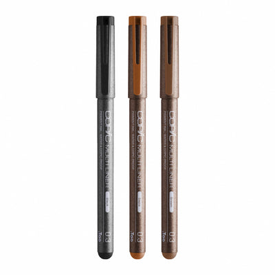 COPIC 0.1mm 0.05mm water based drawing pen technical pen dark brown cobalt blue