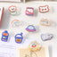 Cheerful Clips: Acrylic Organizer with Cute Illustrations