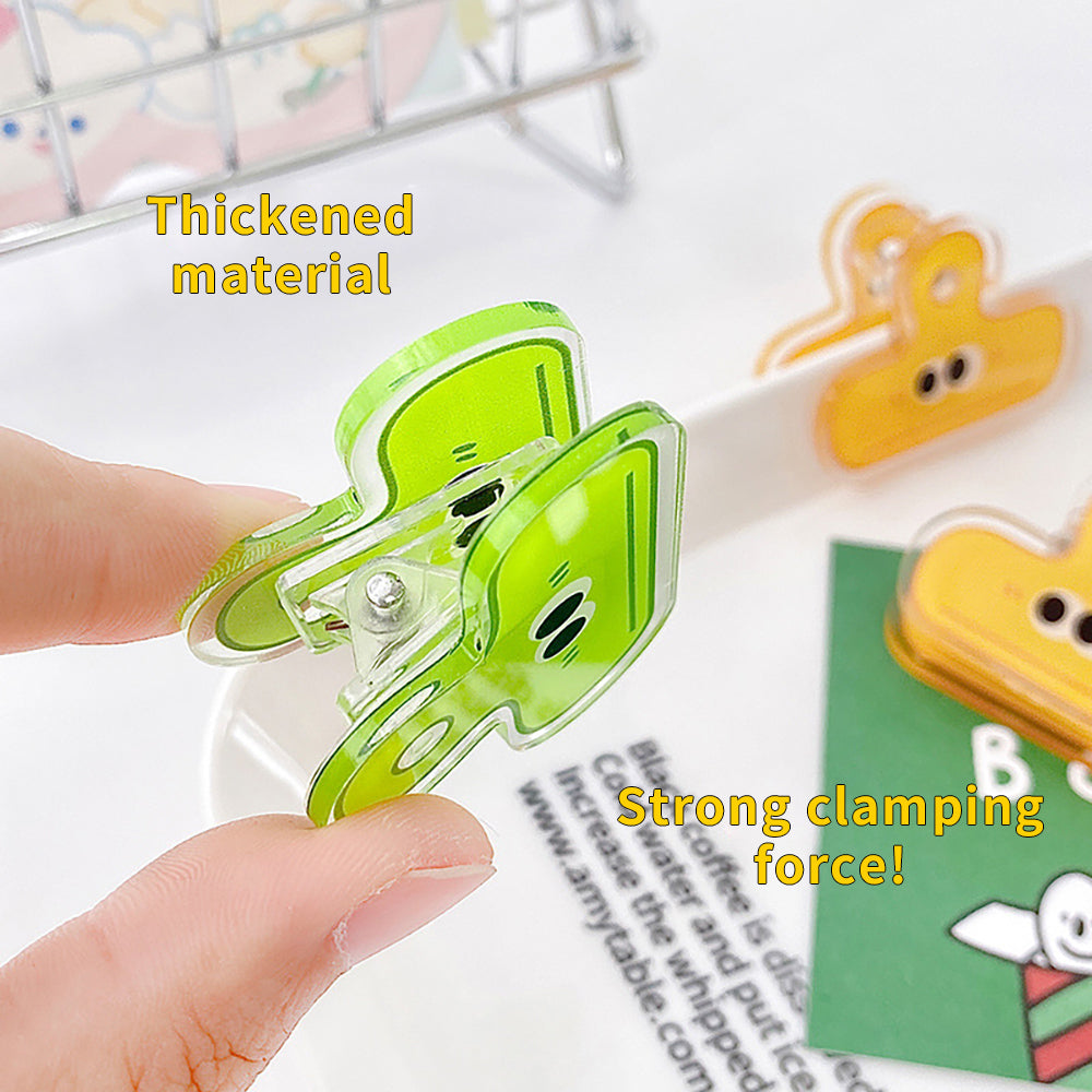 Big Eyes Acrylic Folder: Cute, Durable Cartoon Desk Organizer