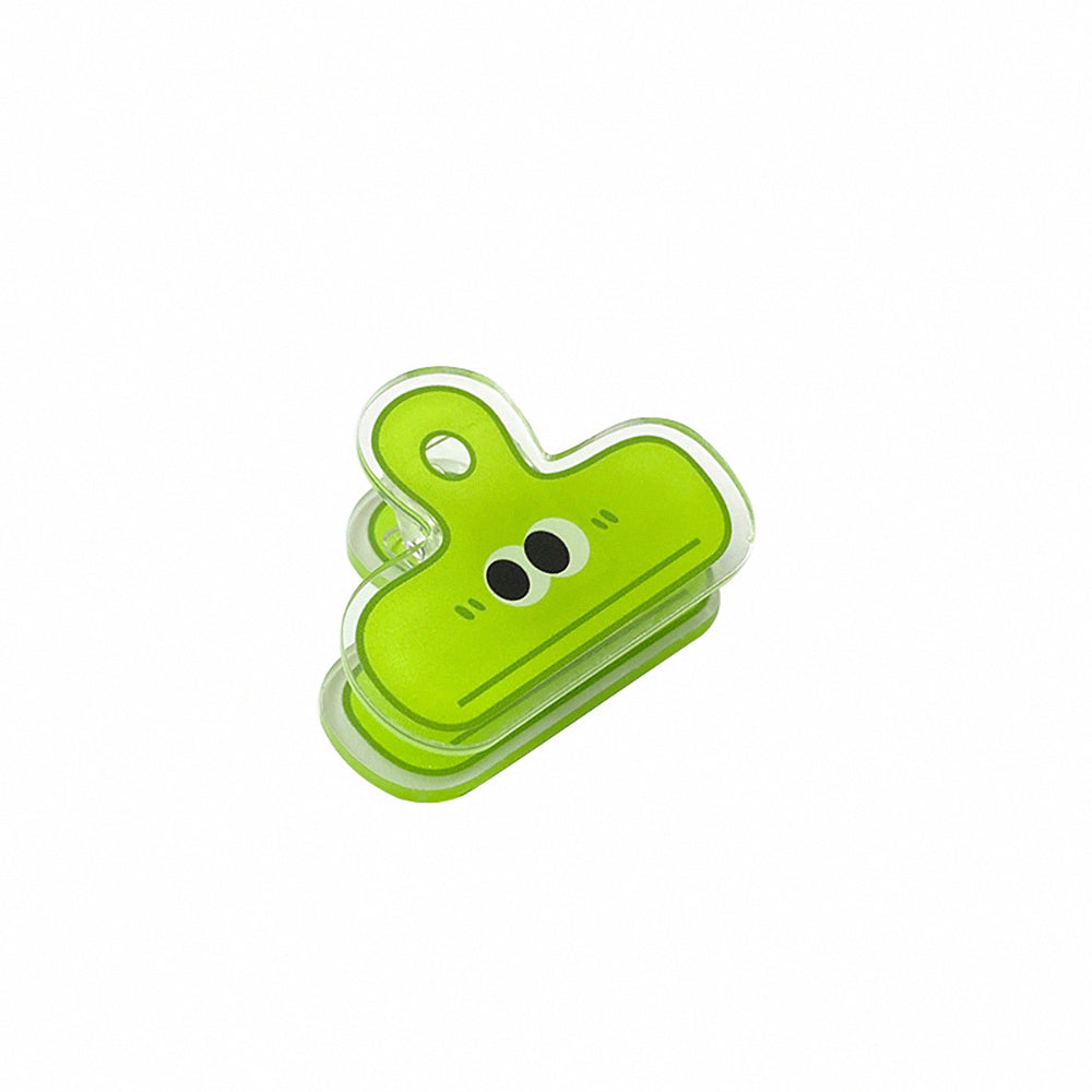 Big Eyes Acrylic Folder: Cute, Durable Cartoon Desk Organizer