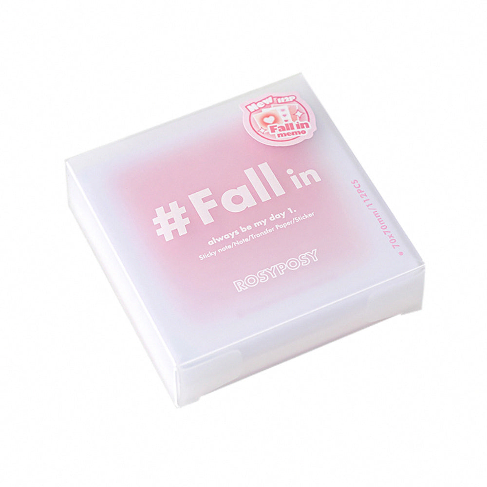 RosyPosy Fall in multi-functional note box, notebook material, card, student notebook, sticker, note paper, multi-function note paper glazed