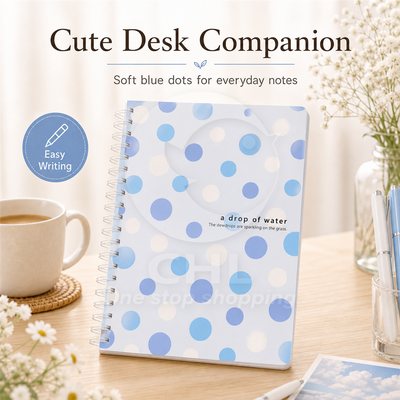 B5 ring notebook dots made in Japan notes notes itinerary school student office stationery horizontal lines polka dots