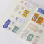 Vibrant Travel Notebook Sticker Set - Landmarks, Stamps & More