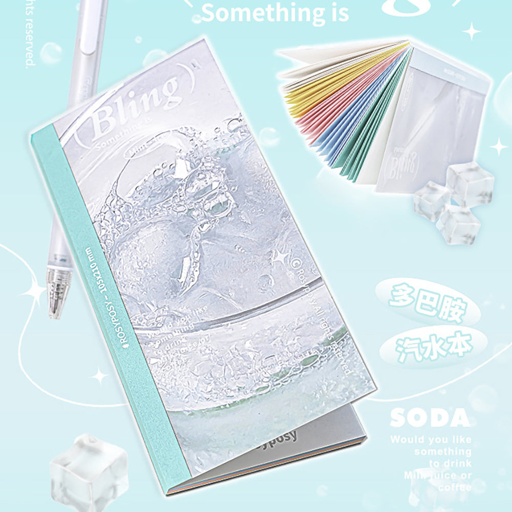 RosyPosy Blingsoda soda pop series notebook simple ins color note pad pastel color notebook notepad office study