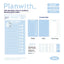 Rosy Posy Plan-plan clock-in device study plan table self-discipline artifact Plan With clock-in board plan table