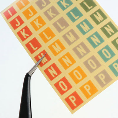 Korea Merry Morning Colored Translucent Decorative Stickers Letter Style Handbook Stickers Handbook Decoration Materials Expressions 4 Pieces