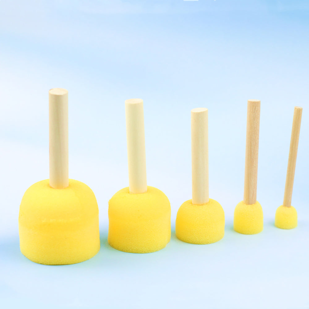 Kids' Creative Round Sponge Stick – Safe, Easy DIY Art Tool