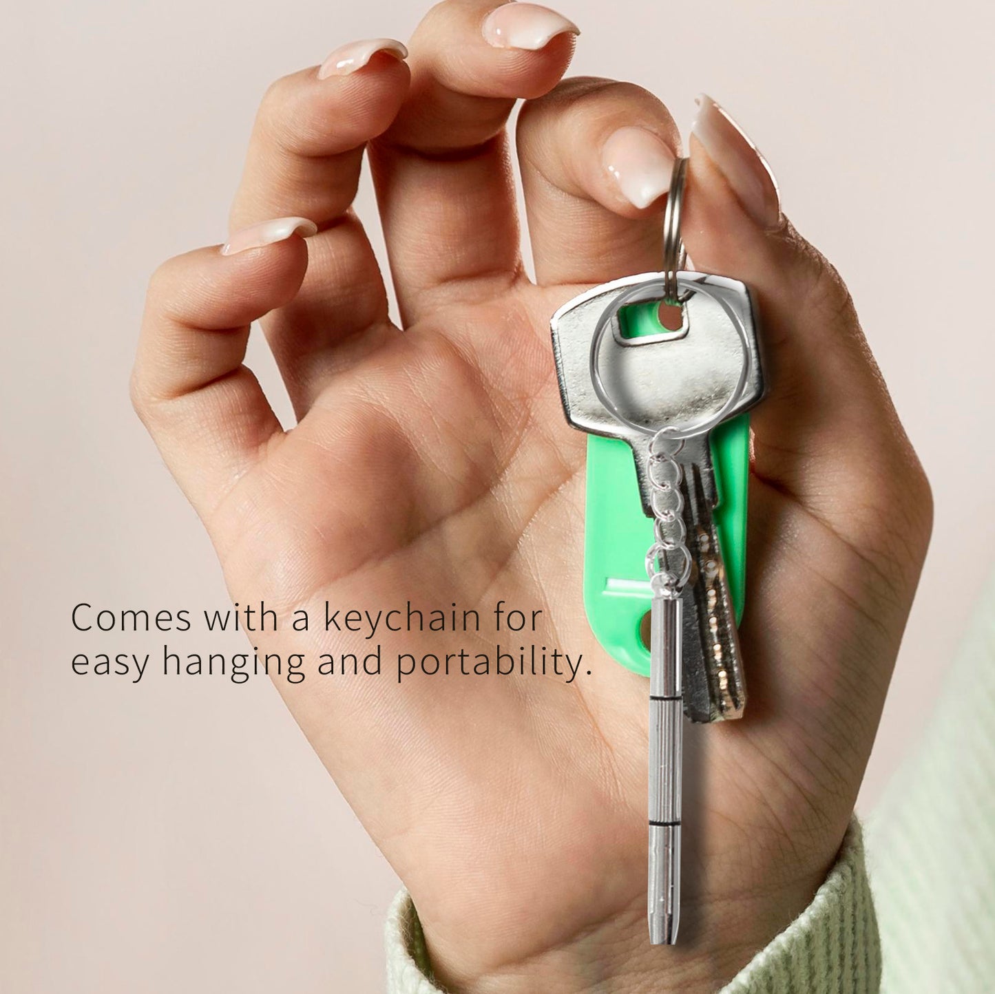 3-in-1 Portable Eyeglass & Gadget Repair Screwdriver Keychain