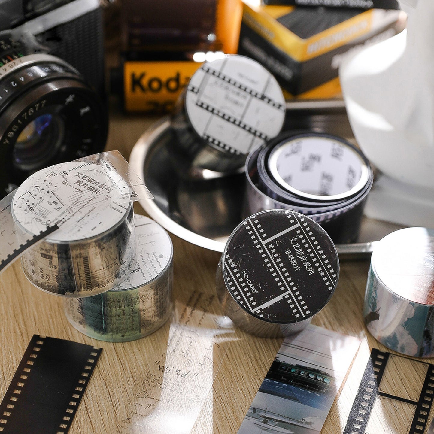 Mo·card Literary Film Series PET Tape Retro Film Transparent Handbag Decorative Sticker