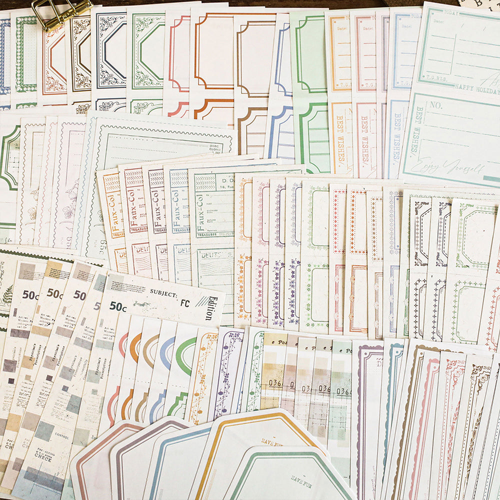 Mo·card Time Messenger Series Dual Material Retro Label Paper