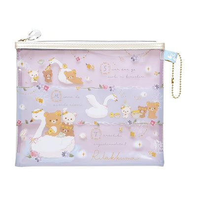 San-X Rilakkuma “Swan & Golden Flower” Pouch Set (CA33601)