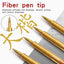 Golden Replenishable Scripture Calligraphy Pen with Soft Nib